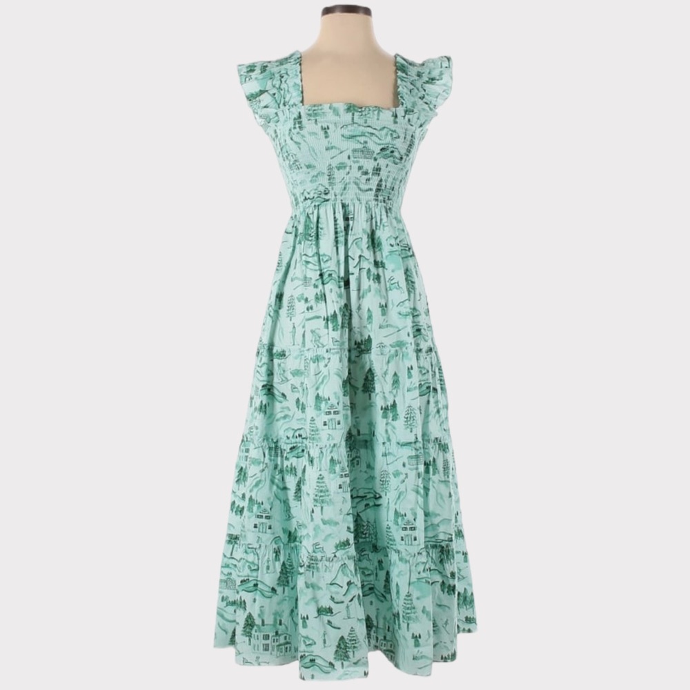 HILL HOUSE Ellie Midi Dress - Ski Chalet - Picture 5 of 12